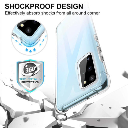Olixar Samsung Galaxy S20 FE Anti-Shock Gel Case - Clear
