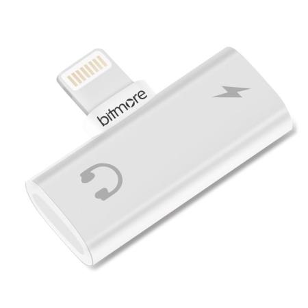 Bitmore Silver 2 in 1 Lightning Splitter - for iPhone / iPad