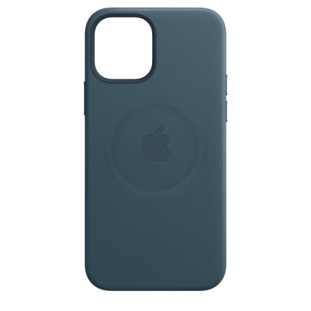 Official Apple iPhone 12 Genuine Leather Case with MagSafe - Blue