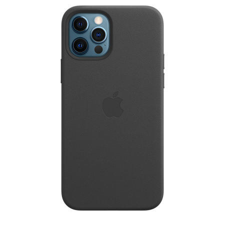 Official Apple iPhone 12 Pro Genuine Leather Case with MagSafe - Black