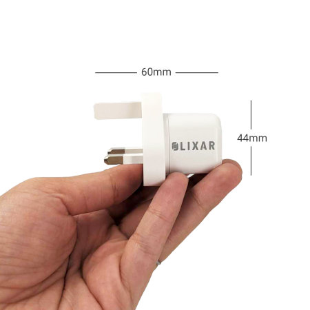 Olixar Basics White Mini 20W USB-C PD Wall Charger - For iPhone 12 Pro Max