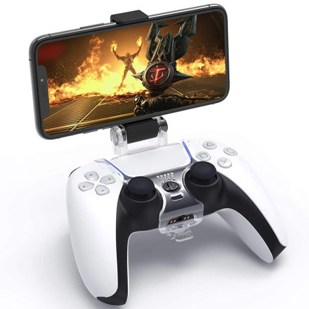 Olixar PS5 Clear Controller Phone Mount Holder - For PlayStation 5