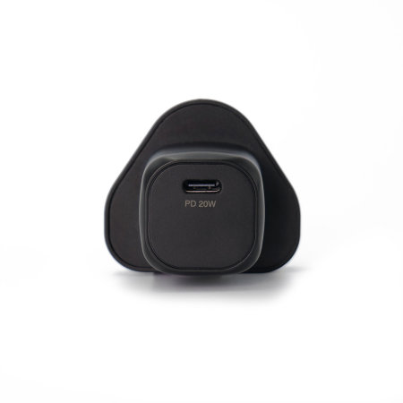 Olixar Basics Mini Black 20W USB-C PD Wall Charger & 1.5m USB-C to Lightning Cable