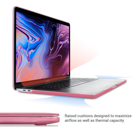 Olixar ToughGuard Macbook Pro 13 Inch 2018 Hard Shell Case - Pink