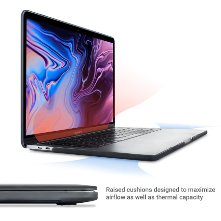 Olixar ToughGuard Macbook Pro 13 Inch 2018 Hard Shell Case - Black