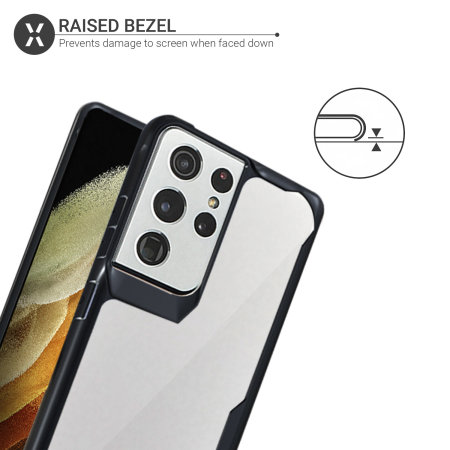Olixar NovaShield Black Bumper Case - For Samsung Galaxy S21 Ultra