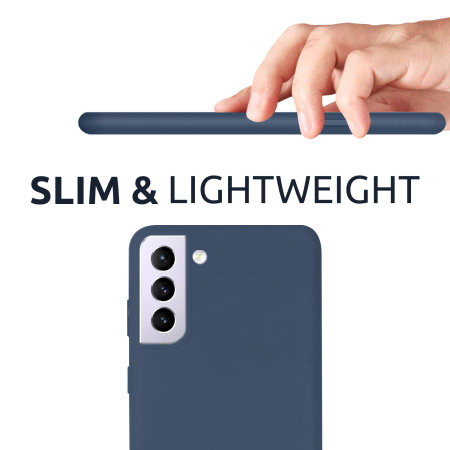 Olixar Midnight Blue Soft Silicone Case - For Samsung Galaxy S21 Plus