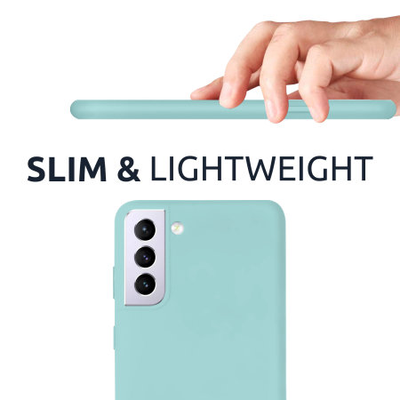 Olixar Samsung Galaxy S21 Soft Silicone Case - Pastel Green