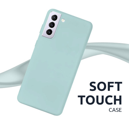 Olixar Samsung Galaxy S21 Soft Silicone Case - Pastel Green