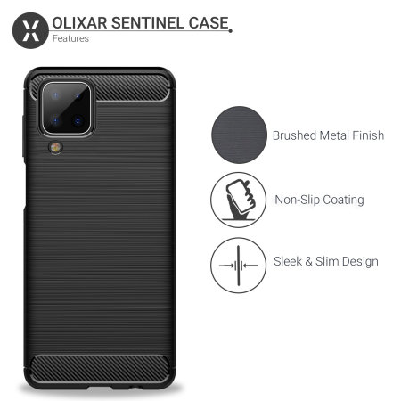 Olixar Sentinel Samsung Galaxy A12 Case & Glass Screen Protector