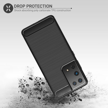 Olixar Sentinel Black Protective Case - For Samsung Galaxy S21 Ultra