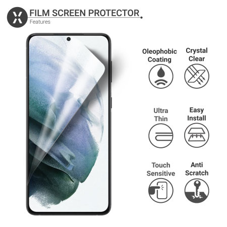 Olixar 2 Pack Film Screen Protector - For Samsung Galaxy S21 Plus