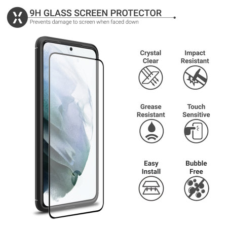 Olixar Sentinel Case & GlassScreen Protector - For Samsung Galaxy S21 Plus