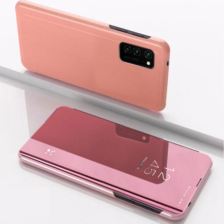 Olixar Soft Silicone Pastel Pink Wallet Case - For Samsung Galaxy A52