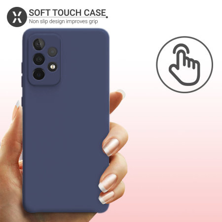 Olixar  Midnight Blue Soft Silicone Case - For Samsung Galaxy A52