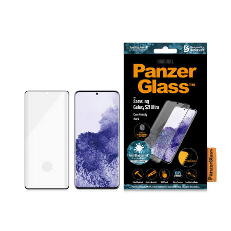 PanzerGlass Tempered Glass Screen Protector - For Samsung Galaxy S21 Ultra