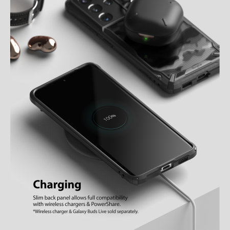 Ringke Fusion X Design Camo Bumper Case - For Samsung Galaxy S21 Ultra