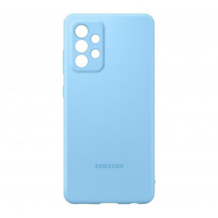 Official Samsung Galaxy Blue Silicone Cover Case - For Samsung Galaxy A52