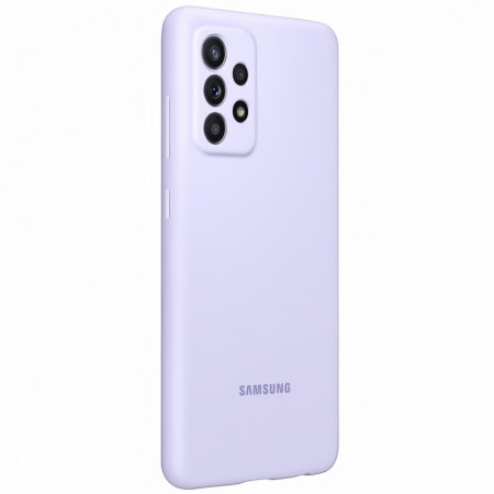 Official Samsung Violet Silicone Cover Case - For Samsung Galaxy A52