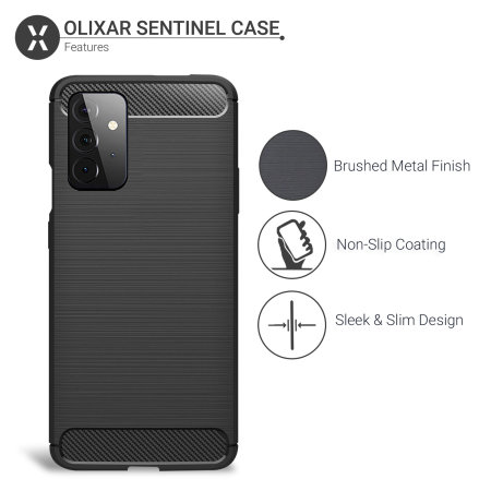 Olixar Sentinel Samsung Galaxy A72 Case & Glass Screen Protector