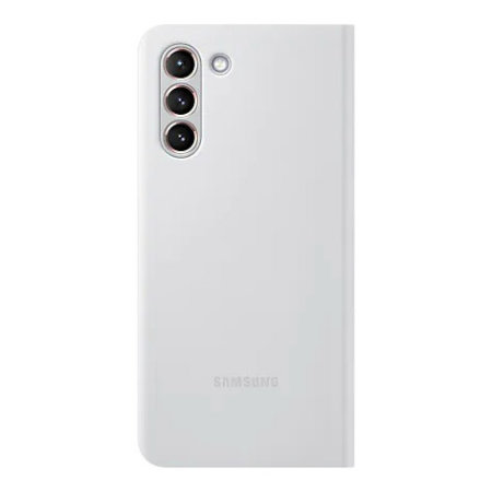 Official Samsung Grey LED View Cover Case - For Samsung Galaxy S21