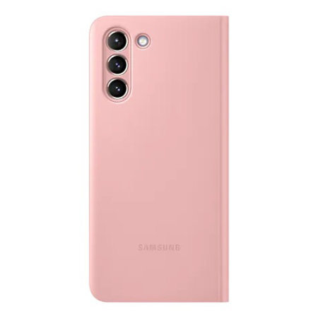 pink Samsung Clear View Cover für G991B Samsung Galaxy S21