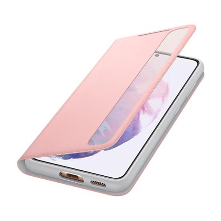 Official Pink Clear View Cover Case - For Samsung Galaxy S21