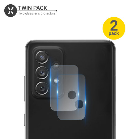 Olixar Samsung Galaxy A72 Camera Protectors - Twin Pack