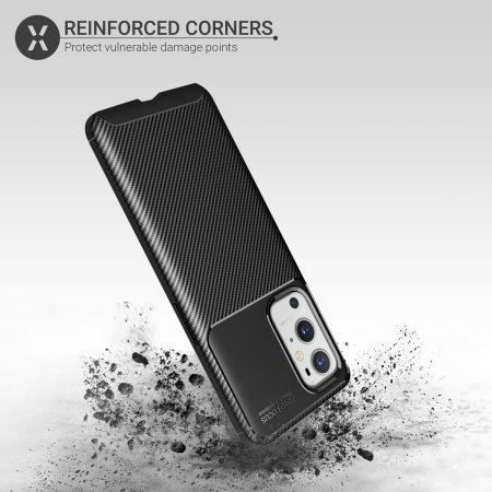 Olixar Carbon Fibre OnePlus 9 Pro Protective Case - Black