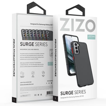 Zizo Surge Series Smoke Black Slim Case - For Samsung Galaxy S21