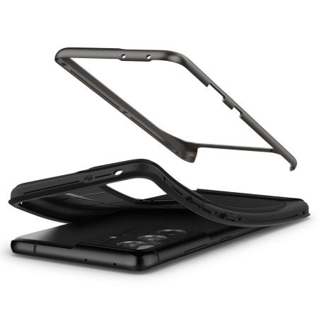 Spigen Neo Hybrid Tough Case Gunmetal - For Samsung Galaxy S21 Ultra