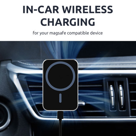 Olixar MagSafe Compatible Wireless Charging Car Phone Holder - Black