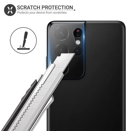 Olixar Screen Protector & 2 Pack Camera Protectors - For Samsung Galaxy S21 Ultra
