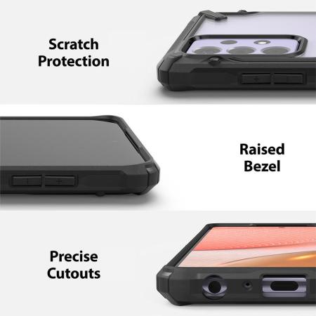 Ringke Fusion X Samsung Galaxy A72 Tough Case - Black