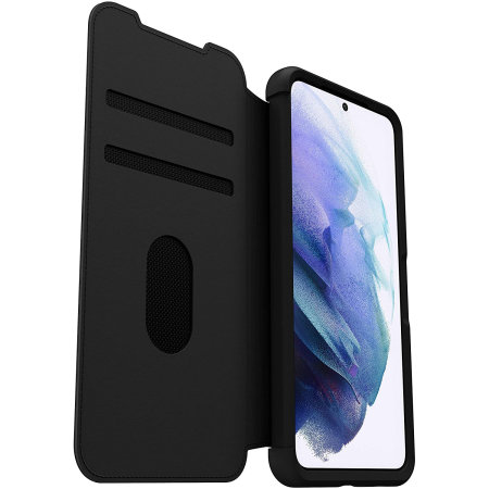 OtterBox Strada Series Black Wallet Case - For Samsung Galaxy S21