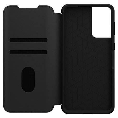 OtterBox Strada Series Black Wallet Case - For Samsung Galaxy S21 Plus