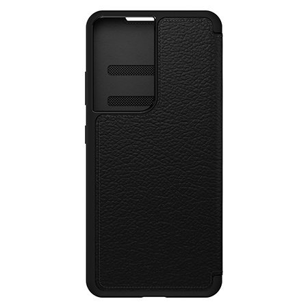 OtterBox Strada Series Black Wallet Case - For Samsung Galaxy S21 Ultra