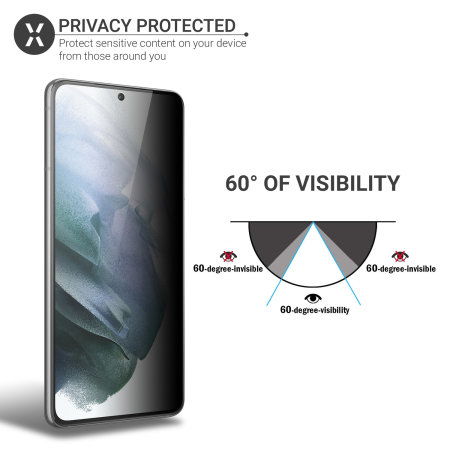 Olixar Samsung Galaxy S21 Privacy TPU Film Screen Protector - 2 Pack
