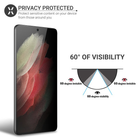 Olixar Privacy FilmScreen Protector 2 Pack - For Samsung Galaxy S21 Ultra