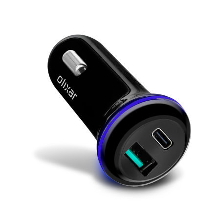 Olixar Samsung A50s Dual PD 38W Car Charger & 1m USB-C to USB Cable