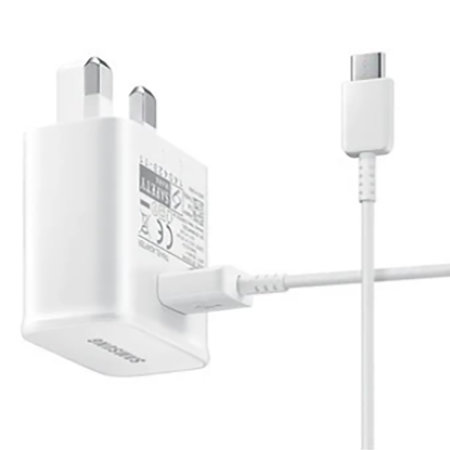 Official Samsung Galaxy A02s Fast Charger & USB-C Cable - White