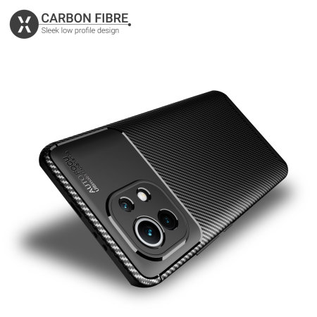 Olixar Carbon Fibre Xiaomi Mi 11 Protective Case - Black