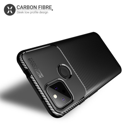 Olixar Carbon Fibre Google Pixel 5a Protective Case - Black