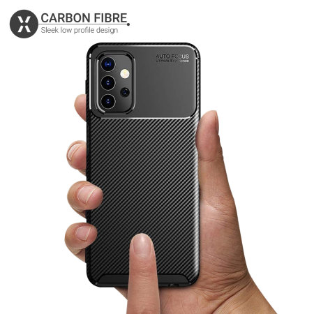 Olixar Carbon Fibre Samsung Galaxy A32 Case - Black
