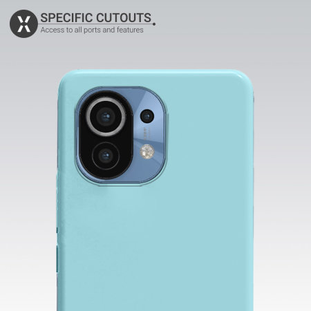 Olixar Soft Silicone Xiaomi Mi 11 Case - Pastel Blue