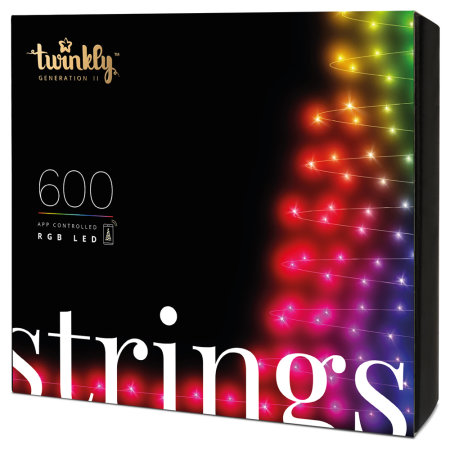 Twinkly Smart RGB 600 LED Christmas String Lights Gen II  - 48m