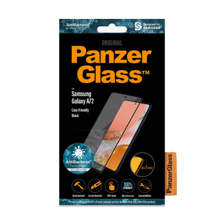 PanzerGlass Samsung Galaxy A72 Glass Screen Protector - Black