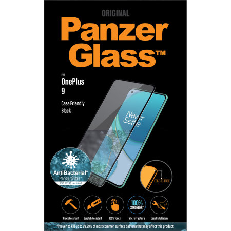 PanzerGlass OnePlus 9 Glass Screen Protector - Black
