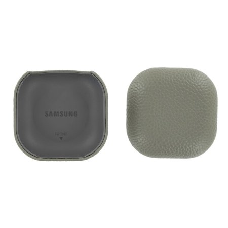 Official Samsung Galaxy Buds Live Genuine Leather Case - Grey