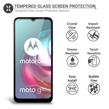 Olixar Motorola Moto G10 Tempered Glass Screen Protector